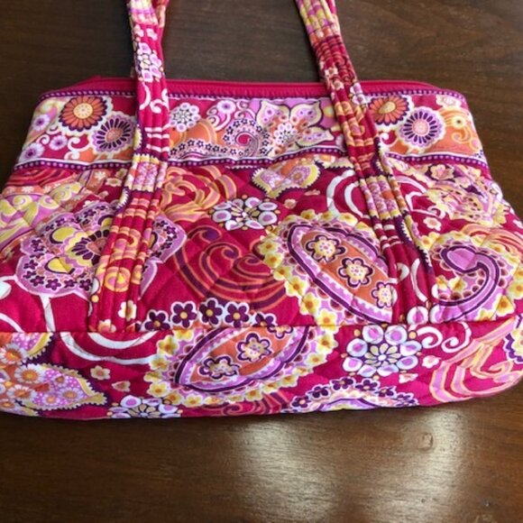 VERA BRADLEY RASPBERRY FIZZ 2008 Purse/Cosmetic Bag Set - Picture 12 of 16